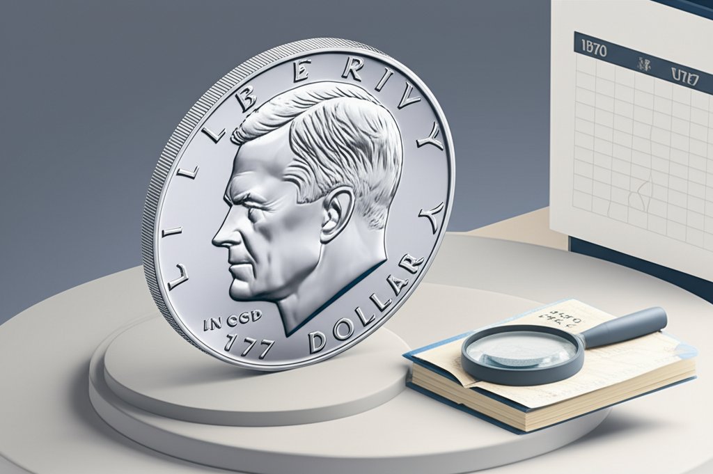 1970 silver dollar coin, a valuable last silver issue for collectors.