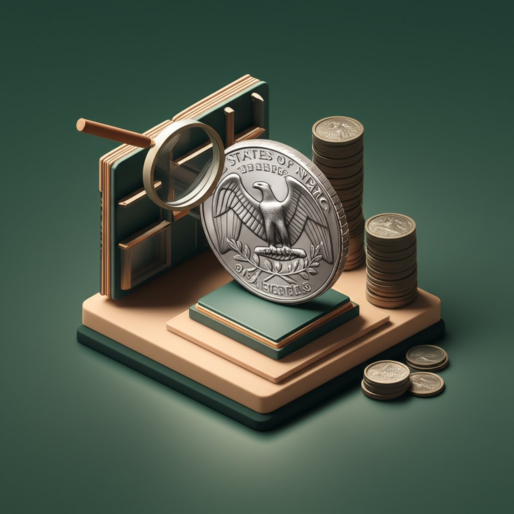 Discover the high value of your old 25 cent US quarter dollar coin.