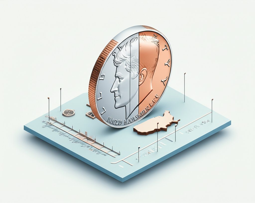 40% silver half dollar coin, unique American coinage blend.