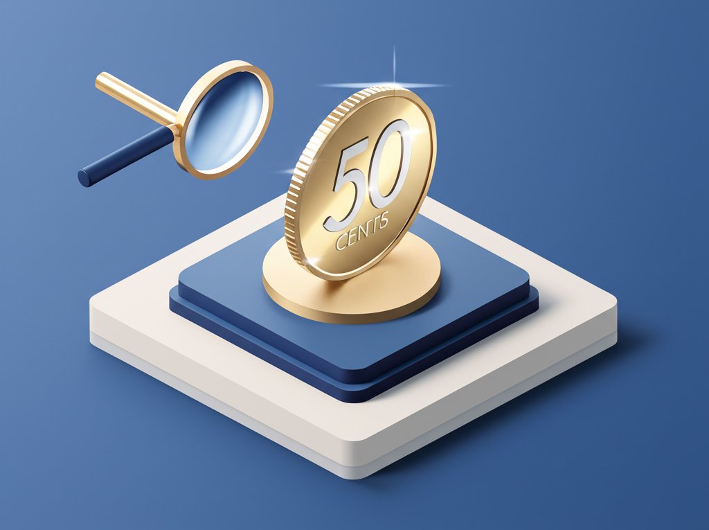 50 Cent Coin price factors determine Half Dollar true value: rarity, condition, mint.