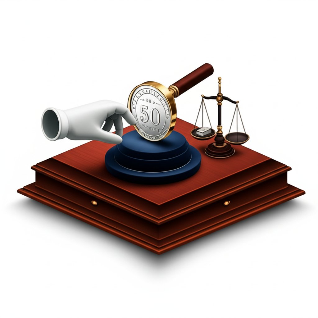 Silver standard: First clue to a valuable 50 cent coin.