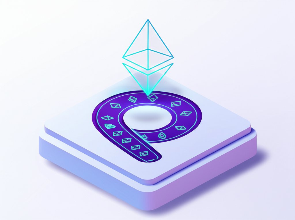 Ethereum logo with charts explaining its unfixed supply and no maximum cap.