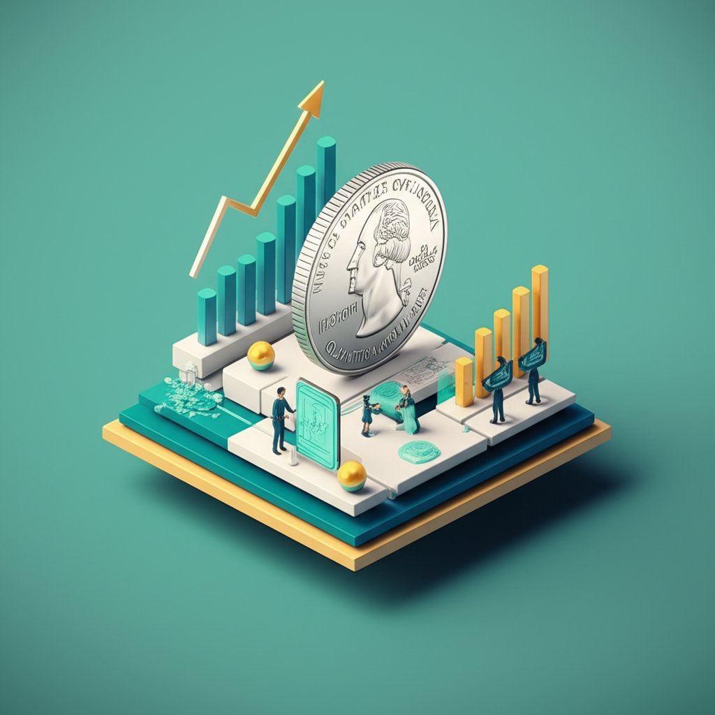 Foundation of dollar quarter coin value, beyond just 25 cents.