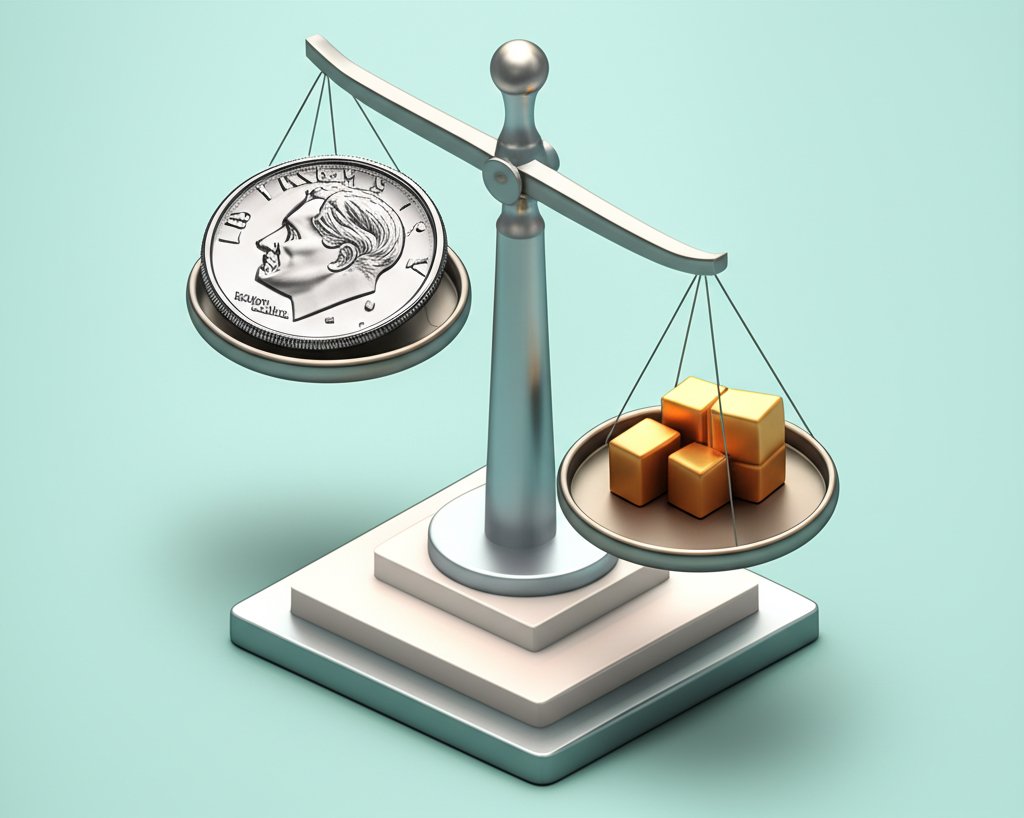 Precise weight of a US 90% silver dime coin.