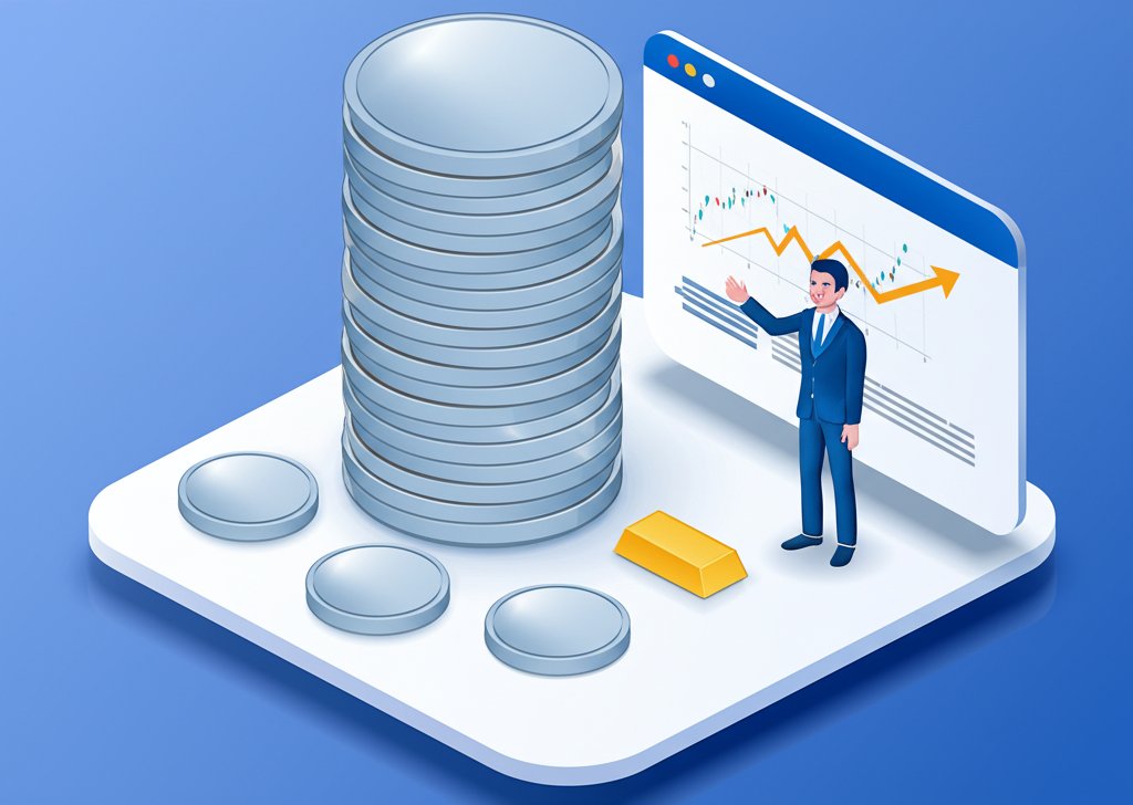 Valuable silver coins: collectible antiques, rare investments.