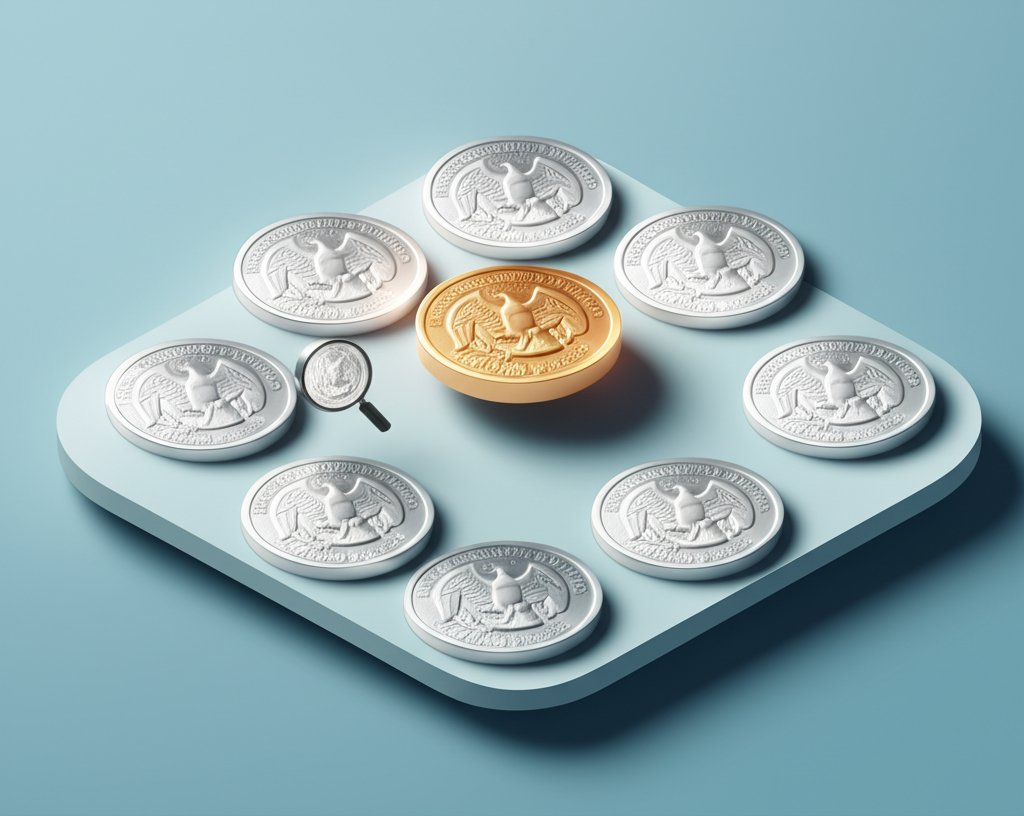 Collectible US quarters: identifying rare and valuable 25-cent coins.