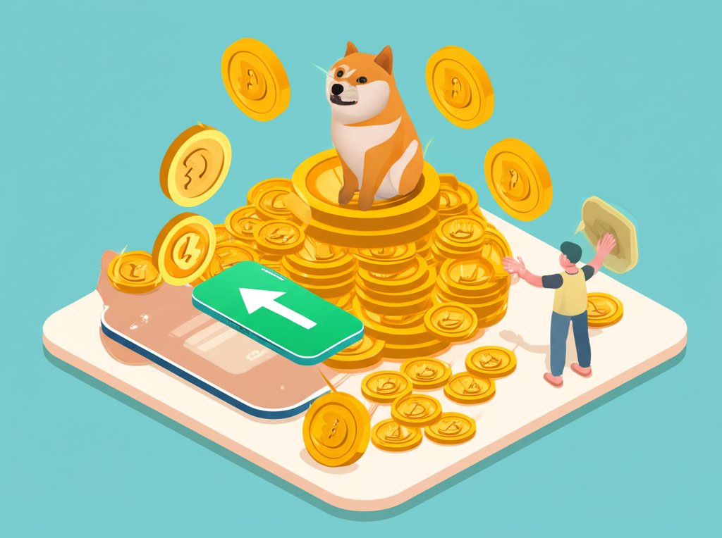 Robinhood offering free Dogecoin via new crypto rewards program.