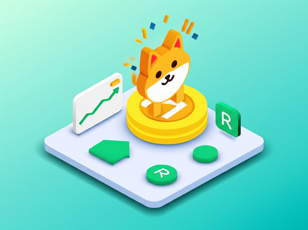 Robinhood app shows Dogecoin reward. Free crypto investment.