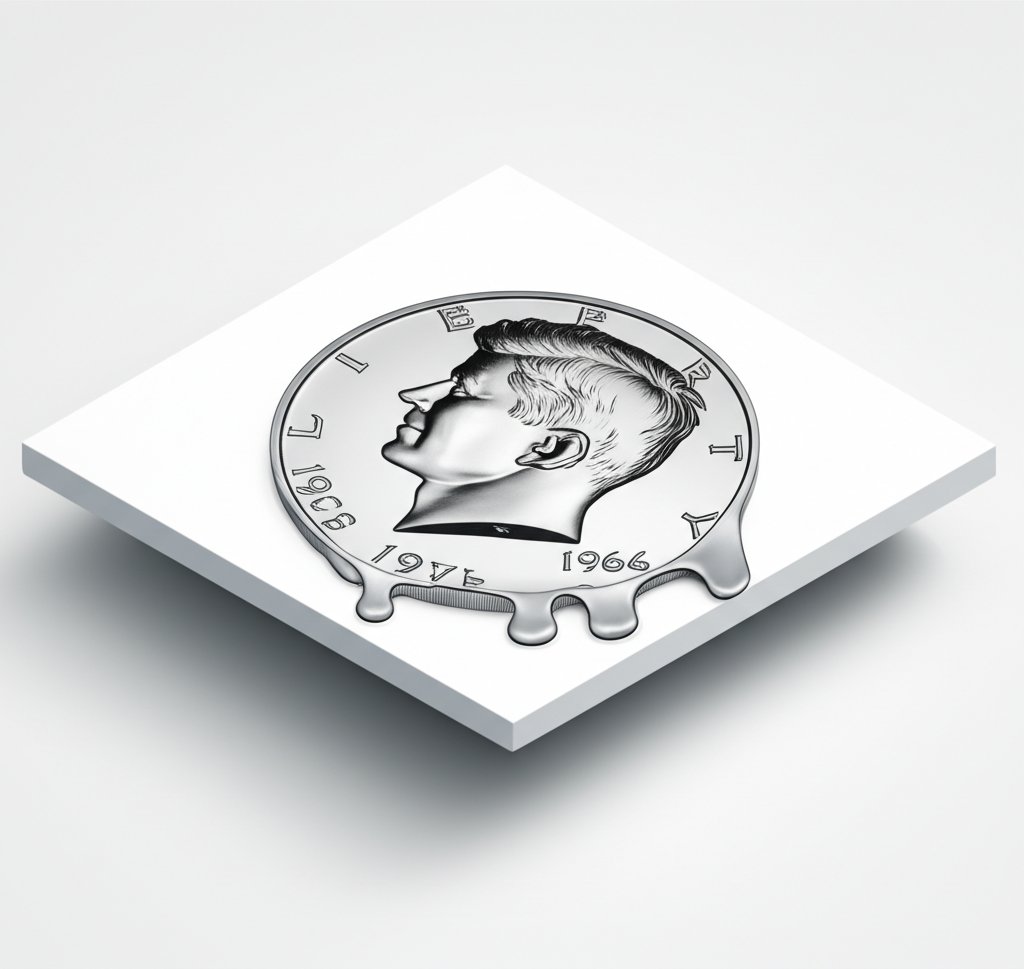 Scrap Weight and Melt Value of a 1964 Silver Dollar.