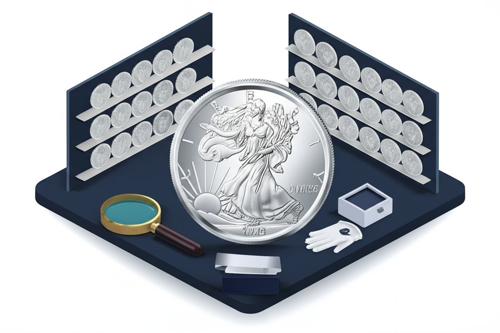 Silver dollar coin value appraisal: key collection factors & condition.