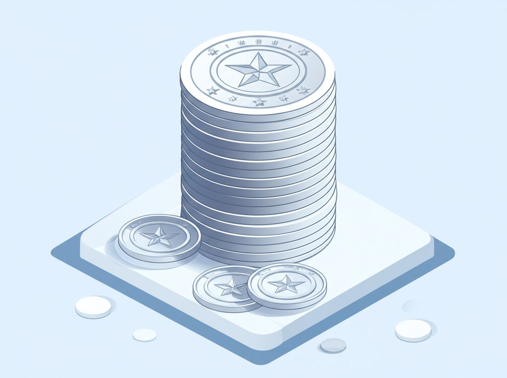 Collector silver dollars, worth significantly more than melt value.