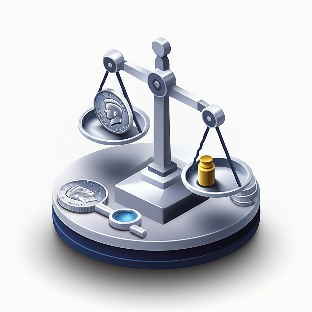 Scale weighing a Silver Half Dollar, indicating its genuine silver content.