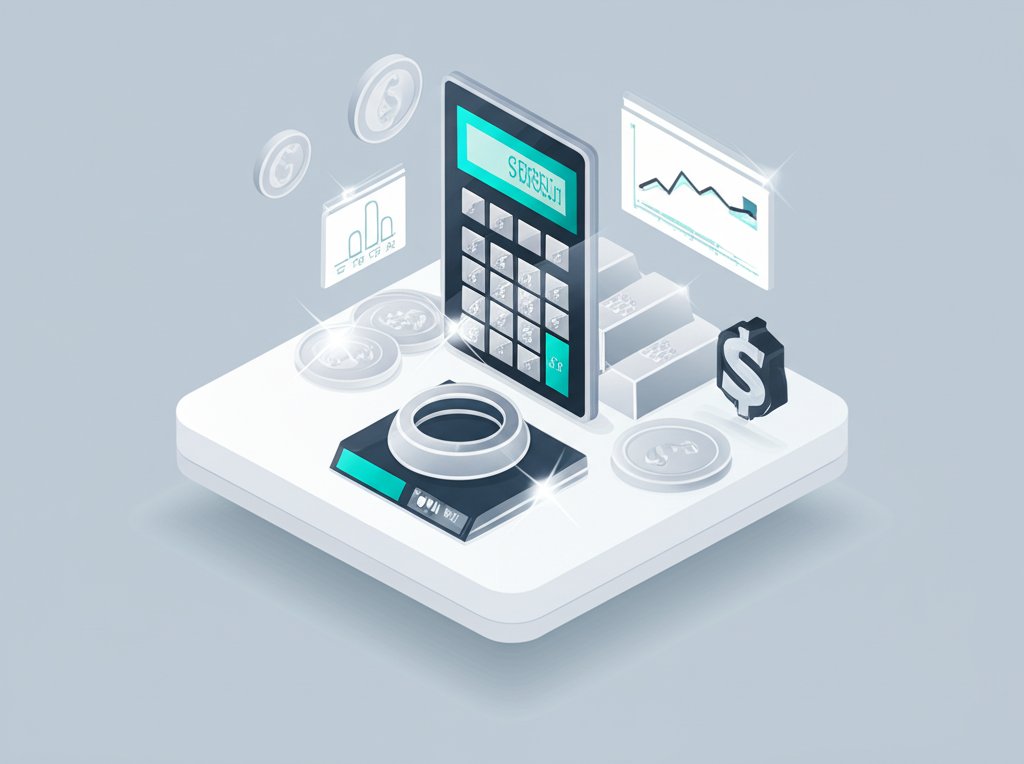 Learn how a silver melt calculator works for sterling silver scrap metal.