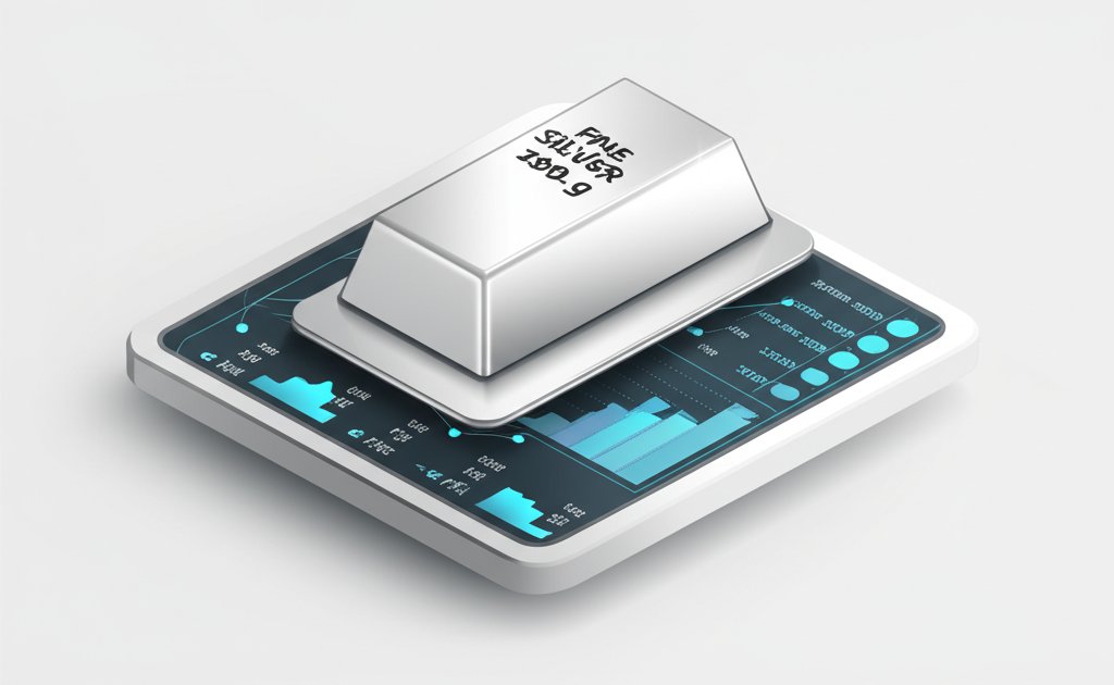 Silver value calculator interface displaying precise market value determination beyond guesswork.