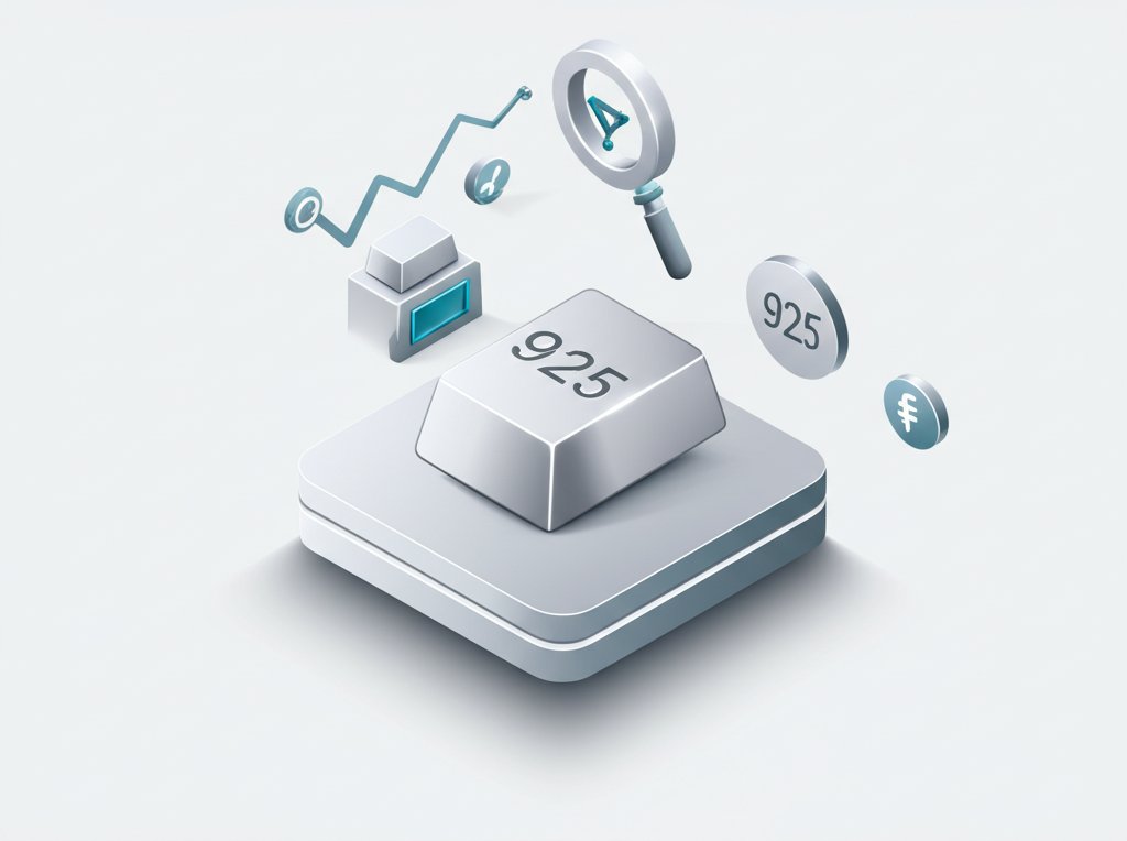 Three pillars for sterling silver melt value calculation.