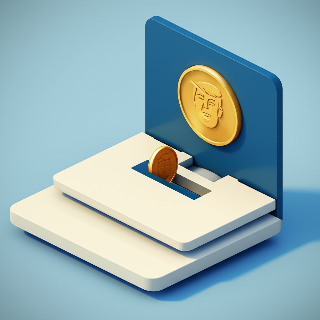 Trump coin plummeting, reflecting recent price decline and investor sentiment.