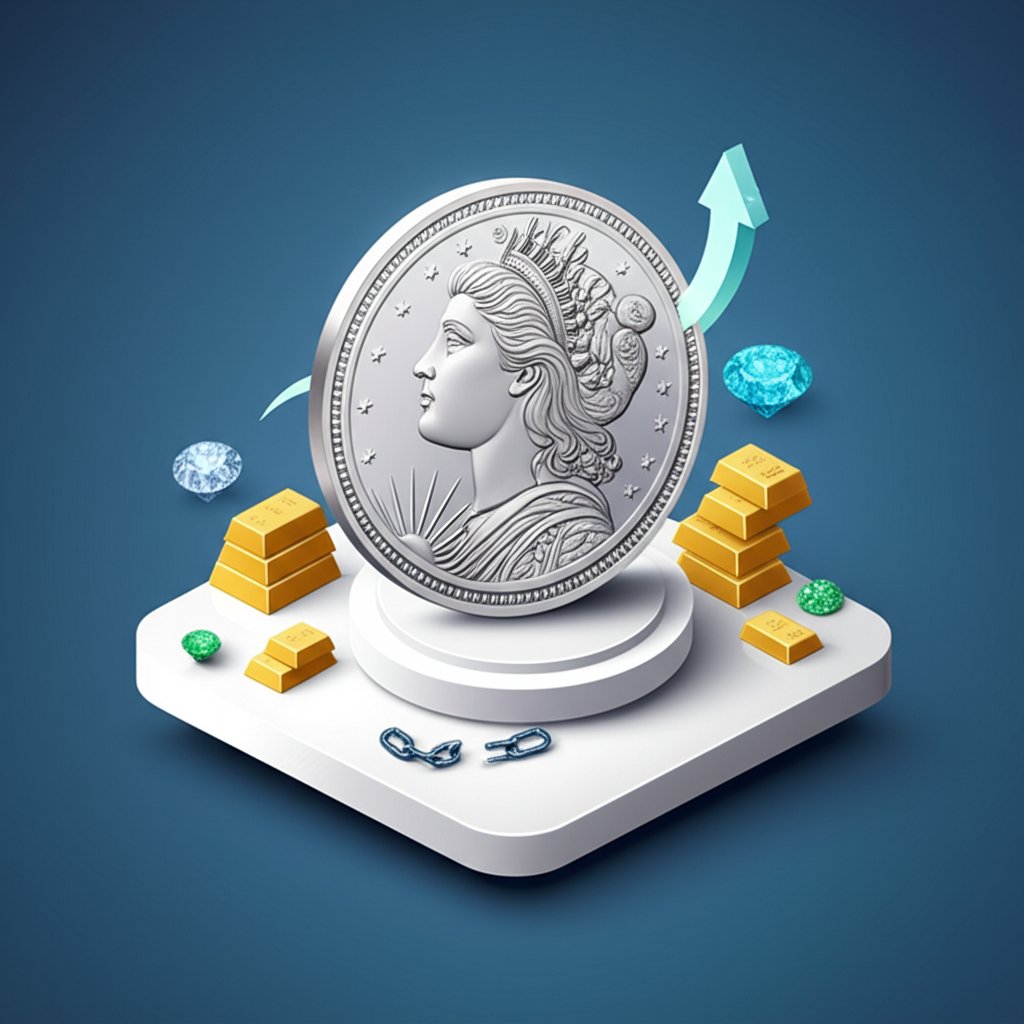 Rare Liberty Dollar coins displayed, highlighting their high collectible and intrinsic value.